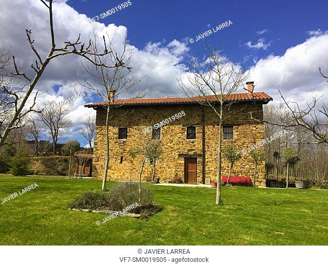Basque country house, Caserio Vasco, Asteasu, Gipuzkoa, Basque Country, Spain, Europe