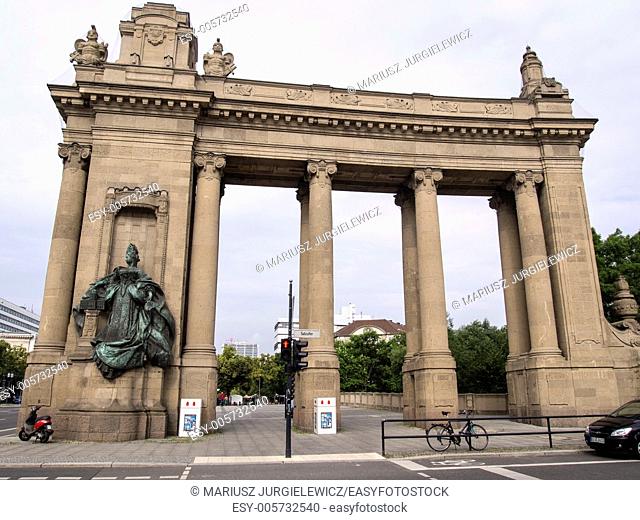 Charlottenburg Gate with Charlottenburg Bridge is a Neo-Baroque building in the Charlottenburg district of Berlin