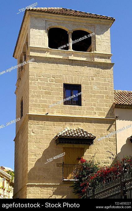Malaga (Spain). Tower of the Palace of the Counts of Buenavista (headquarters of the Museo Picasso Malaga)