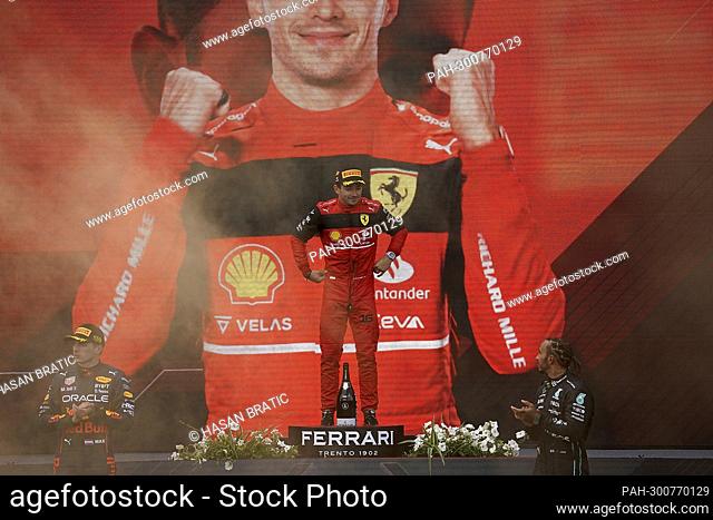 July 10th, 2022, Red Bull Ring, Spielberg, Formula 1 BWT Grand Prix of Austria 2022, in the picture winner Charles Leclerc (MCO), Scuderia Ferrari