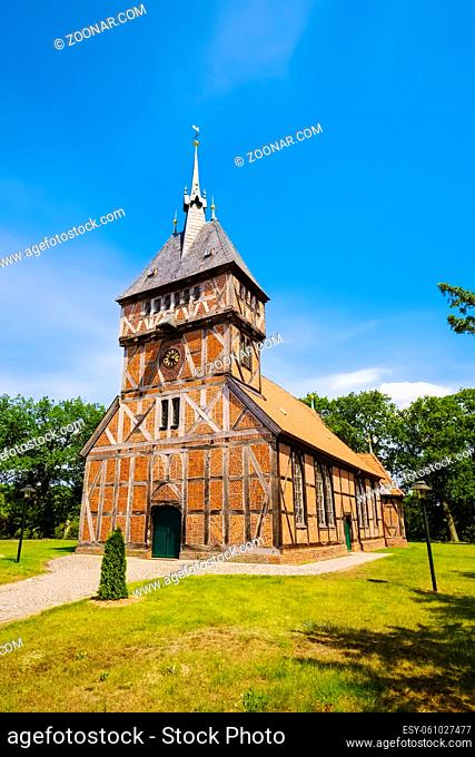 Village church in Tripkau, Lower Saxony, Germany