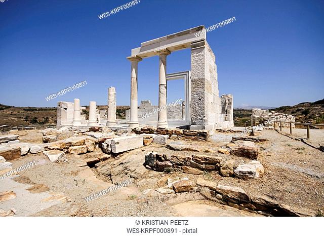 Greece, Cyclades, Naxos, Temple of Sangri, Demeter Temple