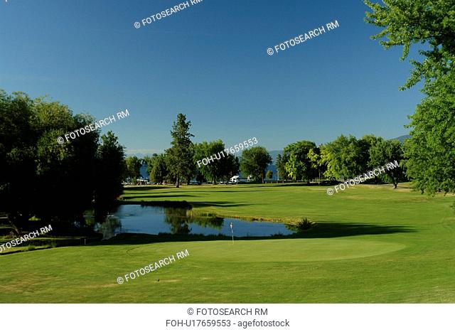 Polson, MT, Montana, Flathead Indian Reservation, Mission Valley, Flathead Lake, golf course