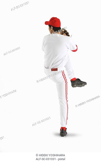 Pitcher Throwing Baseball
