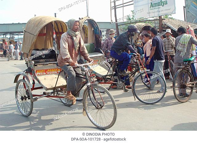 Cycle rickshaw ; Imphal ; Manipur ; India