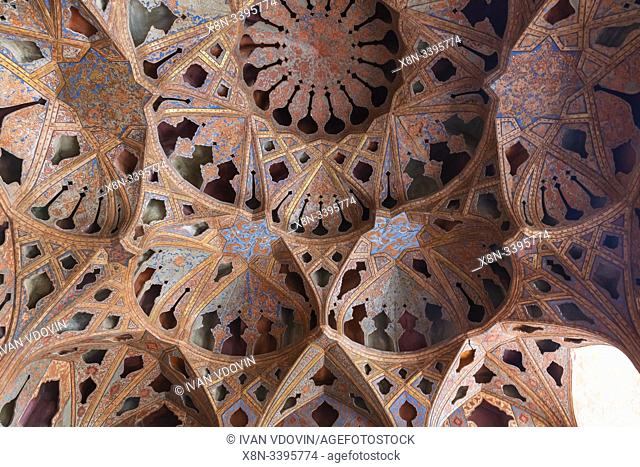 Music Hall, Ali Qapu palace, Isfahan, Isfahan Province, Iran