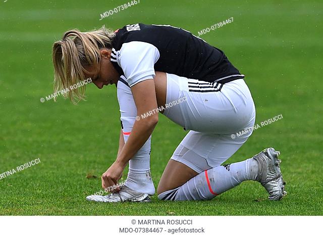 Juventus football player Martina Rosucci during the match Roma-Juventus in the Tre Fontane stadium. Rome (Italy), November 24th, 2019