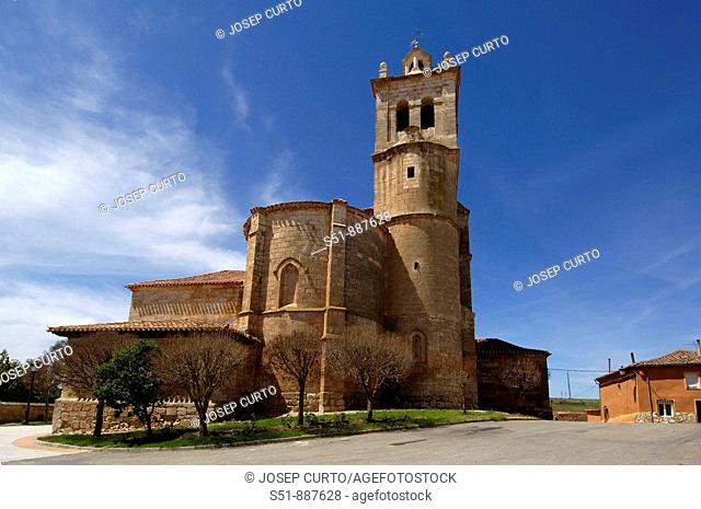 Church, Tordomar. Burgos province, Castilla-Leon, Spain