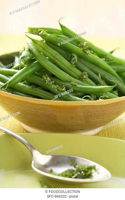 Green beans with herbs