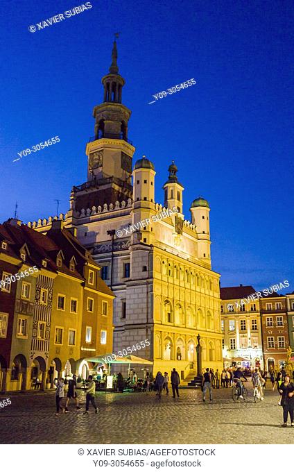 Old marketplace and city hall, Poznan, Poland