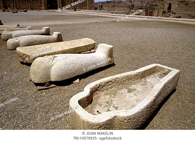 Dandera Egypt Temple of Hathor Coffins
