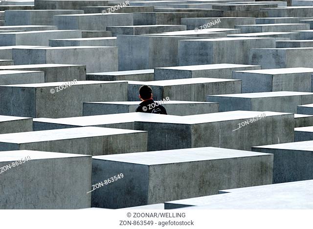 Berlin Holocaust Mahnmal Deutschland Architekt Peter Eisenman , Memorial to the Murdered Jews of Europe, Berlin, Germany, Europe