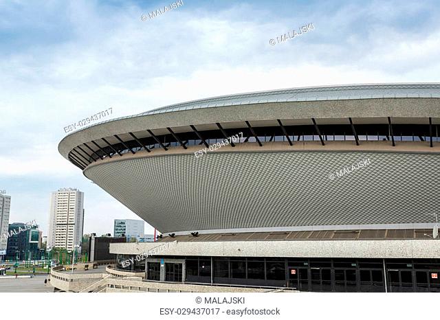 Sport arena in Katowice called Spodek, Silesia, Poland