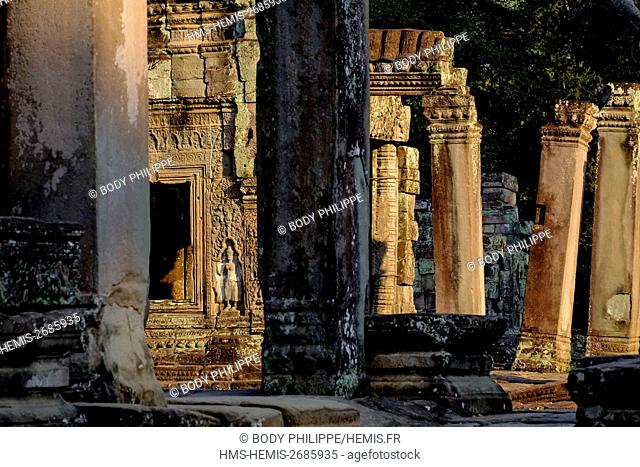 Cambodia, Angkor on World Heritage list of UNESCO, Preah Khan of Angkor, built in 1191by King Jayavarman VII