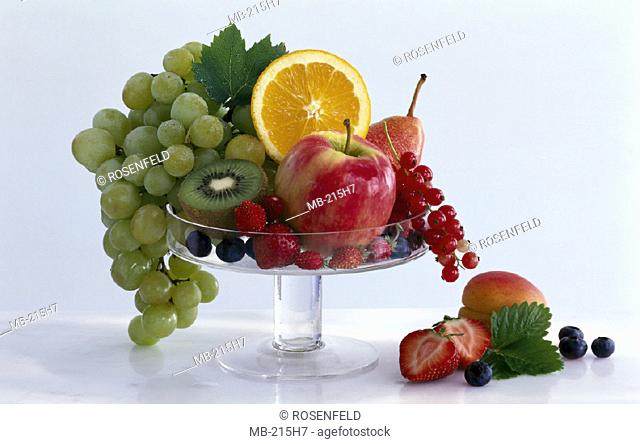 Glass bowl, Fruit, Fruit bowl
