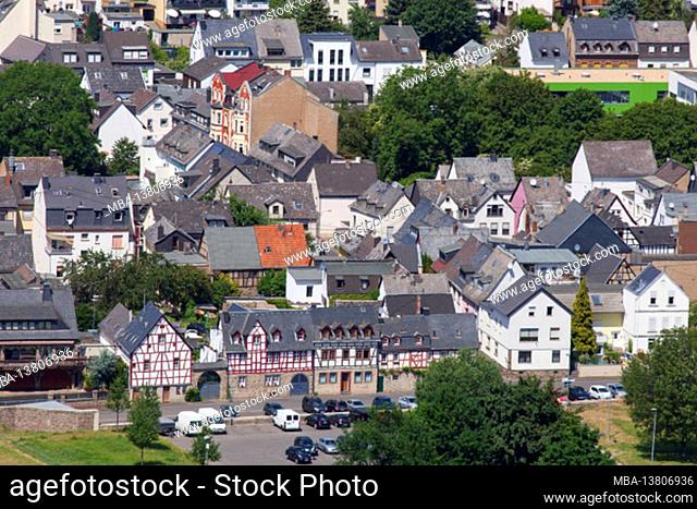 Residential buildings, Koblenz, Rhineland-Palatinate, Germany, Europe
