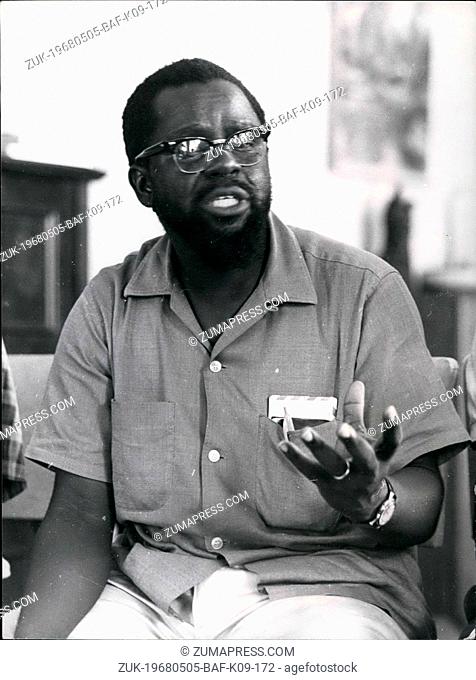 May 05, 1968 - Mozambique Liberation Front Leaders give Press Conference in Dar es Salaam; Mesambique liberation Front leaders held a press conference recently...