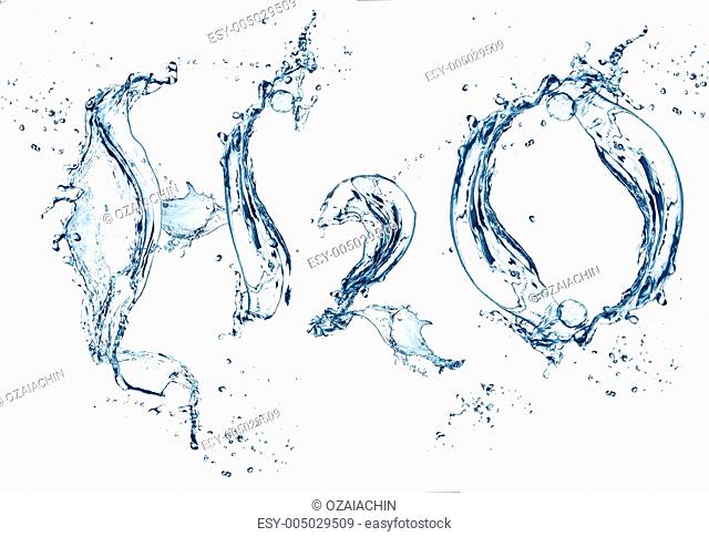 H2O formula with water