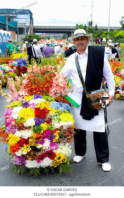 Silleteros Parade, Flower Fair, Medellin, Antioquia, Colombia