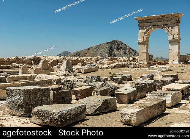 The Antonine Nymphaeum at Sagalassos Archaeological Site in Turkey was Excavated in 1994 and 1995. This monumental fountain was a rather baroquely ornamented...
