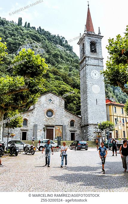 Consecrated on 1313, the parish church of San Giorgio is a small masterpiece of the 14th century Lombardy architecture. Varenna, Province of Lecco, Lombardy