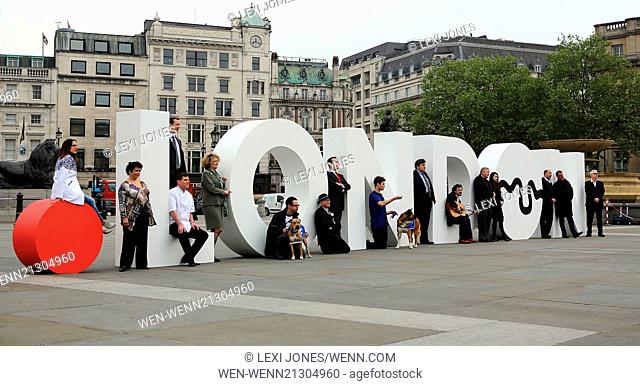 Photocall at Trafalgar Square to launch the new dot London domain name Featuring: Atmosphere Where: London, United Kingdom When: 29 Apr 2014 Credit: Lexi...