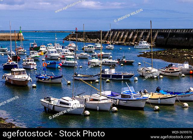 The marina in Lesconil, Finistère, Brittany, France