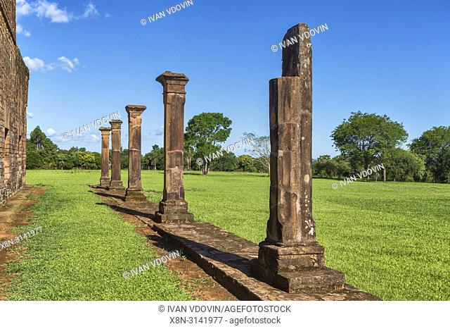 Ruins of Trinidad mission, (18th century), Trinidad, Itapua, Paraguay