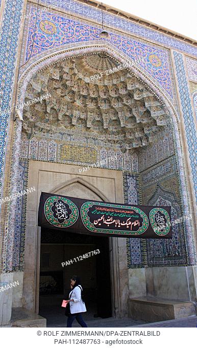 Iran - Shiraz, capital of the central Sud province of Fars, Nasir al Molk mosque. Taken on 20.10.2018. Photo: Rolf Zimmermann | usage worldwide