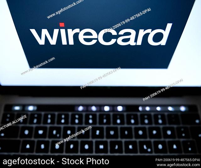 19 June 2020, Baden-Wuerttemberg, Rottweil: ILLUSTRATION - The lettering of the payment service provider Wirecard can be seen on a laptop screen