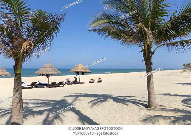 Cua Dai Beach and Holidaymakers, Hoi An, Quang Nam Province, Vietnam