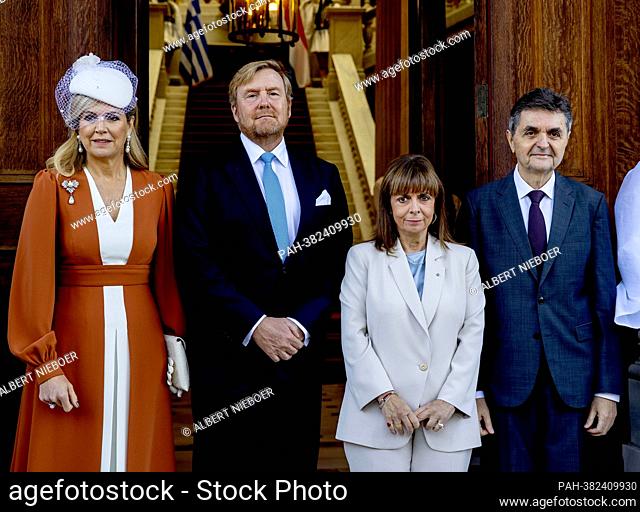 King Willem-Alexander and Queen Maxima of The Netherlands, Ms Katerina Sakellaropoulou, President Hellenic Republic and Pavlos Kotsonis