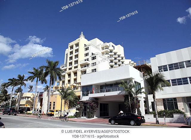 Hotels in Ocean Drive, Miami Beach, Florida, USA