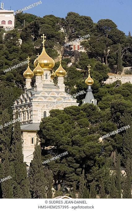 Israel, Jerusalem, Russian church of St Mary Magdalene