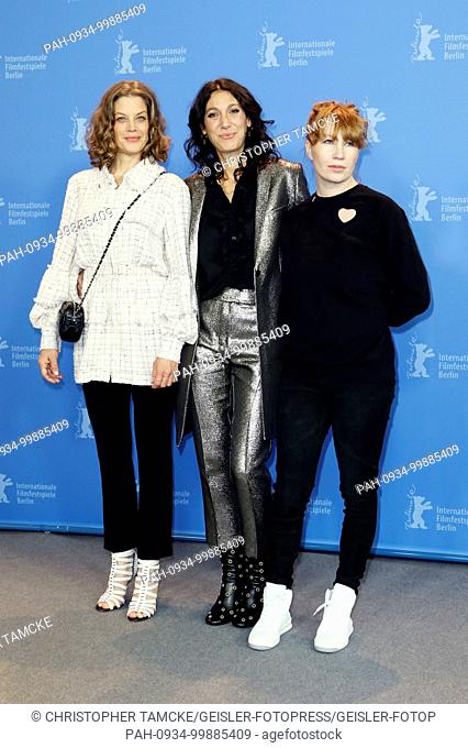 Marie Bäumer, Emily Atef and Birgit Minichmayr during the '3 Tage in Quiberon / 3 Days in Quiberon' photocall at the 68th Berlin International Film Festival /...