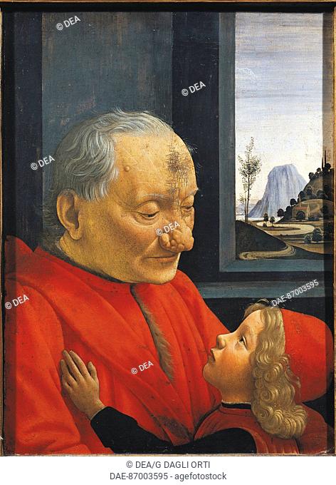 Domenico Ghirlandaio (1449-1494), Portrait of an Old Man with his Grandson, 1490.  Paris, Musée Du Louvre