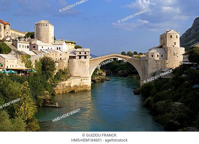 Bosnia and Herzegovina, Mostar, listed as World Heritage by UNESCO, Old Bridge Stari most