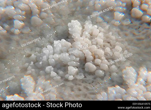 The big crystal of salt of Dead Sea