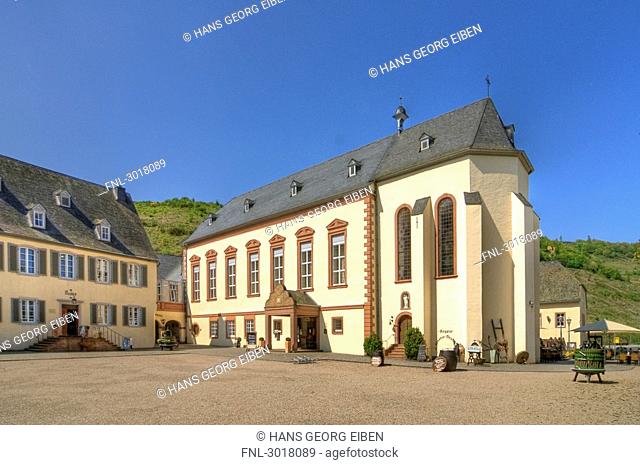 Inner yard of Machern Monastery, Bernkastel-Wehlen, Rhineland-Palatinate, Germany