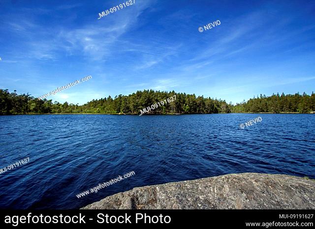 Rocky island in the Tyresta By National Park