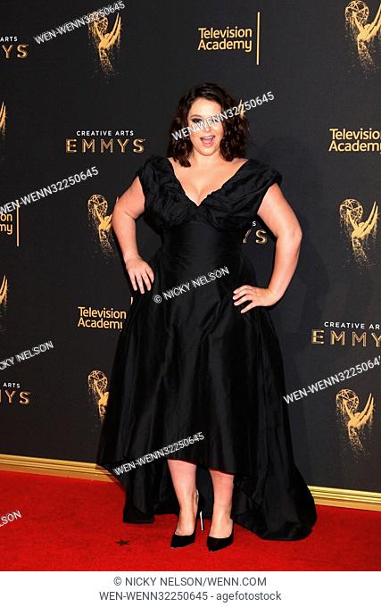 Arrivals for the 2017 Creative Emmy Awards, held at the Microsoft Theater in Los Angeles, California. Featuring: Kether Donohue Where: Los Angeles, California