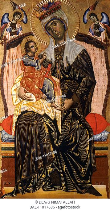Madonna and Child, by Coppo di Marcovaldo (ca 1220-after 1276).  Orvieto, Museo Dell'Opera Del Duomo (Art Museum)