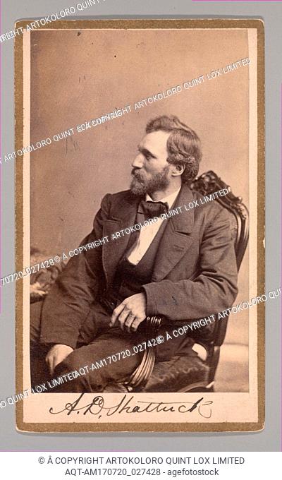[Aaron Draper Shattuck], 1860s, Albumen silver print, Approx. 10.2 x 6.3 cm (4 x 2 1/2 in.), Photographs, George Gardner Rockwood (American, 1832â€“1911)