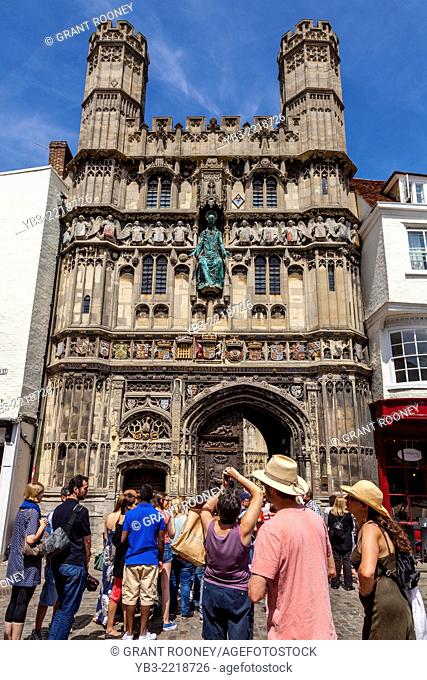 Christ Church Gate, Canterbury, Kent, UK