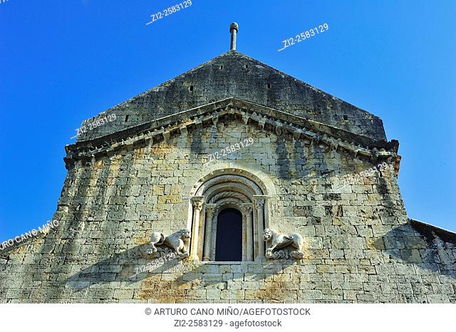 The Romanesque church of the Monastery of Saint Peter, Xth century. Besalu, Gerona, Spain