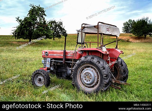 Breuberg, Hesse, Germany, Massey-Ferguson MF 165 tractor. Displacement 3325 cc, 58 hp. Year of manufacture 1966