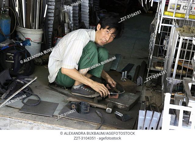 Blacksmiths, Old Quarter, Hanoi, Vietnam