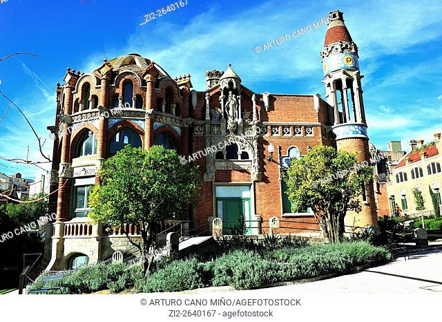 The former Hospital de la Santa Creu i Sant Pau (1901-1930, Modernist). Barcelona, Spain