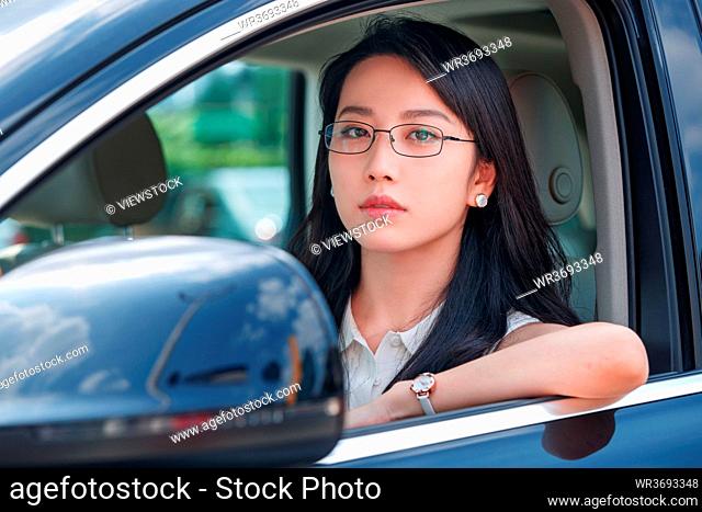 The intellectual youth woman drive