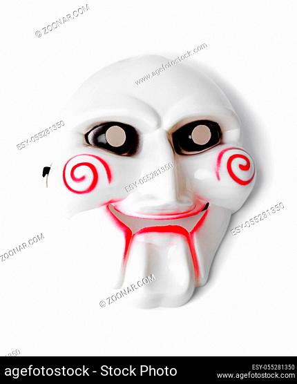 Maniac mask isolated on white background